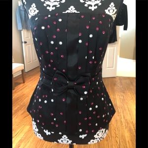 White House Black Market bustier with straps NWT